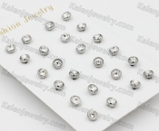 (price for 12 pairs) Steel Ear Stud KJE860009
