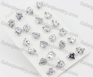 (price for 12 pairs) Steel Ear Stud KJE860010
