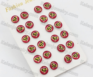 (price for 12 pairs) Steel Ear Stud KJE860013