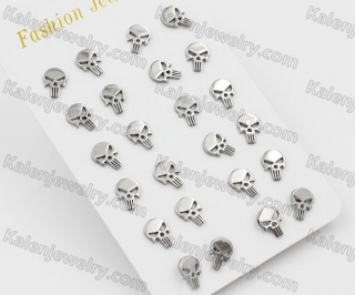(price for 12 pairs) punisher earrings  Ear Stud KJE860014