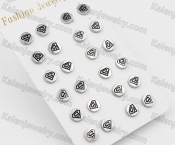 (price for 12 pairs) Steel Ear Stud KJE860017