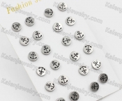 (price for 12 pairs) 8.1mm Steel Ear Stud KJE860019