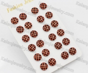 (price for 12 pairs) 9.8mm Steel Ear Stud KJE860031