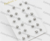 (price for 12 pairs) 6mm Steel Ear Stud KJE860034