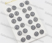 (price for 12 pairs) 8.9mm Steel Ear Stud KJE860035