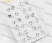 (price for 12 pairs) Steel Ear Stud KJE860042