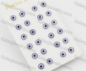 (price for 12 pairs) 7mm Steel Eyes Ear Stud KJE860049