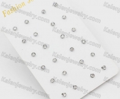 (price for 12 pairs) 4.1mm Steel Ear Stud KJE860053