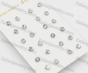 (price for 12 pairs) 6.1mm Steel Ear Stud KJE860056