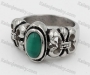 Stainless Steel Green Stone Ring KJR100078<b style='color:red'> (Unavailable Item, Please remove it)</b>