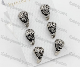 Stainless Steel Skull Ear Studs KJR830007