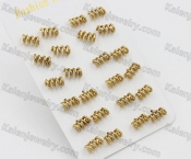 (price for 12 pairs) Steel Ear Stud KJE860061