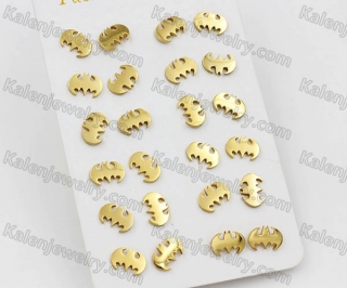 (price for 12 pairs) Steel Ear Stud KJE860068