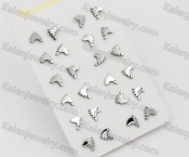(price for 12 pairs) Steel Ear Stud KJE860072