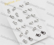 (price for 12 pairs) Steel Ear Stud KJE860074