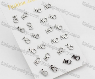 (price for 12 pairs) Steel Ear Stud KJE860074