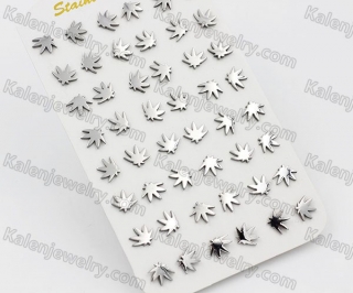 (price for 12 pairs) Steel Ear Stud KJE860078