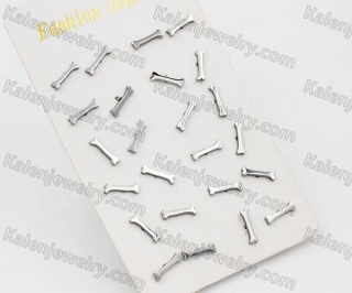 (price for 12 pairs) Steel Ear Stud KJE860081