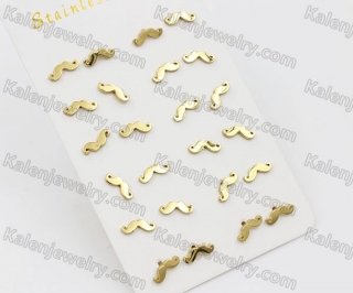 (price for 12 pairs) Steel Ear Stud KJE860082