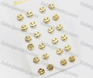 (price for 12 pairs) Steel Ear Stud KJE860084