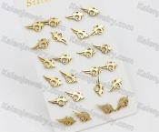 (price for 12 pairs) Steel Ear Stud KJE860093