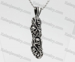 Stainless Steel Skull Pendant KJP370096