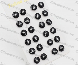 (price for 12 pairs) Steel Ear Stud KJE860096