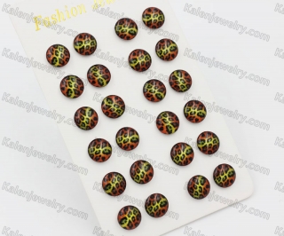 (price for 12 pairs) Steel Ear Stud KJE860098