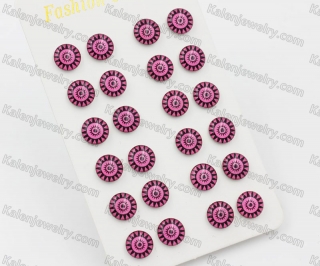 (price for 12 pairs) Steel Ear Stud KJE860101