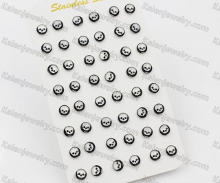 (price for 12 pairs) Steel Ear Stud KJE860106