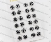 (price for 12 pairs) Steel Ear Stud KJE860108