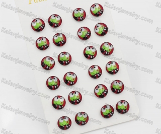 (price for 12 pairs) Steel Ear Stud KJE860110