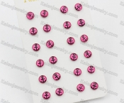 (price for 12 pairs) Steel Ear Stud KJE860115
