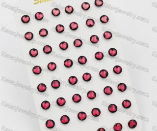 (price for 12 pairs) Steel Ear Stud KJE860116