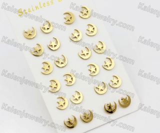 (price for 12 pairs) Steel Ear Studs KJE860100