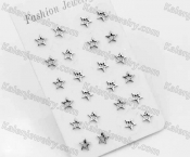 (price for 12 pairs) Steel Ear Studs KJE860101