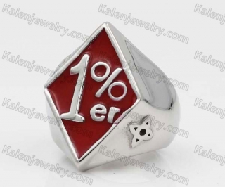 Stainless Steel One Percent Ring KJR560048
