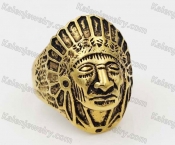 Gold Stainless Steel Ring KJR010370