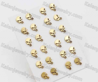 (price for 12 pairs) punisher earrings Ear Studs KJE950003