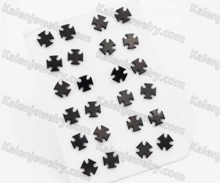 (price for 12 pairs) Steel Ear Studs KJE950018