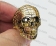 Gold Plating Hollow Skull Ring KJR330220