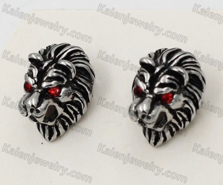 Steel Lion Ear Studs KJE690015