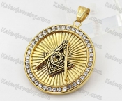 Gold Plating Steel Masonic Pendant KJP260066