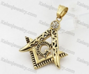 Gold Plating Steel Masonic Pendant KJP260067