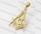 Gold Plating Steel Masonic Pendant KJP260070