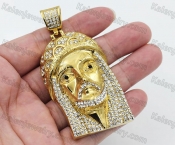 Gold Plating Steel Jesus Avatar Pendant KJP260078