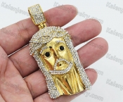 Gold Plating Steel Jesus Avatar Pendant KJP260079