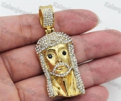 Gold Plating Steel Jesus Avatar Pendant KJP260081