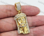 Gold Plating Steel Jesus Avatar Pendant KJP260082