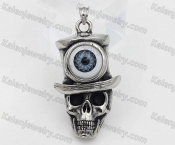 Stainless Steel One-eyed Skull Pendant KJP1060001